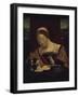 Woman Writing, Painting by the Master of the Female Half-Figure, First Half of 16th Century-null-Framed Giclee Print