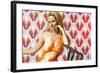 Woman, Young, Blond, Motorcycle-More Crooked, Semi-Portrait-Fact-Framed Photographic Print