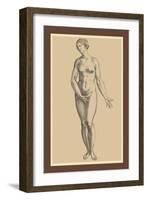 Woman-Andreas Vesalius-Framed Art Print