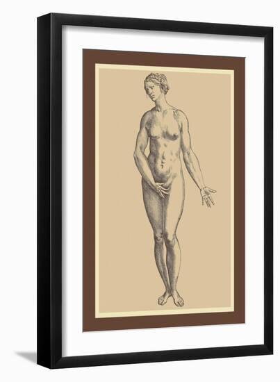 Woman-Andreas Vesalius-Framed Art Print