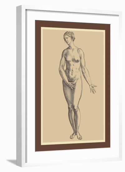 Woman-Andreas Vesalius-Framed Art Print