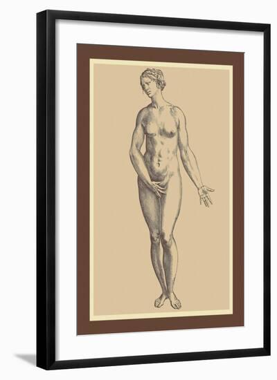 Woman-Andreas Vesalius-Framed Art Print