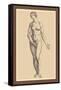 Woman-Andreas Vesalius-Framed Stretched Canvas