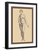 Woman-Andreas Vesalius-Framed Art Print