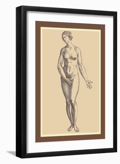 Woman-Andreas Vesalius-Framed Art Print