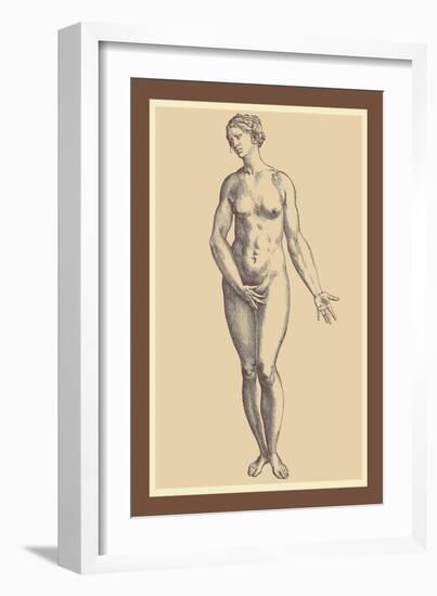 Woman-Andreas Vesalius-Framed Art Print