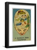 Womans Mind Magnified-null-Framed Photographic Print