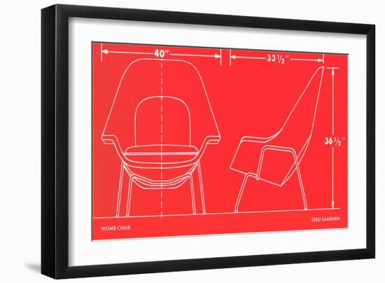 Womb Chair Specifications-null-Framed Art Print