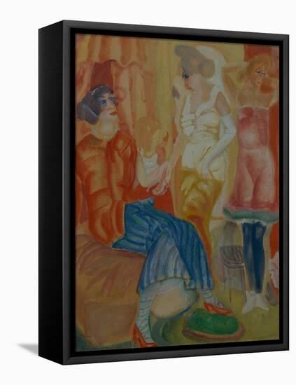 Women, 1916-Boris Dmitryevich Grigoriev-Framed Stretched Canvas