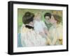 Women Admiring a Child, 1897 (Pastel on Paper)-Mary Cassatt-Framed Giclee Print