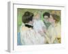 Women Admiring a Child, 1897 (Pastel on Paper)-Mary Cassatt-Framed Giclee Print