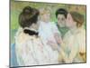 Women Admiring a Child, 1897 (Pastel on Paper)-Mary Cassatt-Mounted Giclee Print