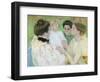 Women Admiring a Child, 1897 (Pastel on Paper)-Mary Cassatt-Framed Giclee Print