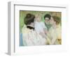 Women Admiring a Child, 1897 (Pastel on Paper)-Mary Cassatt-Framed Giclee Print