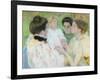 Women Admiring a Child, 1897 (Pastel on Paper)-Mary Cassatt-Framed Giclee Print