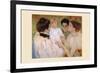 Women Admiring a Child-Mary Cassatt-Framed Premium Giclee Print