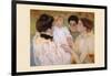 Women Admiring a Child-Mary Cassatt-Framed Art Print