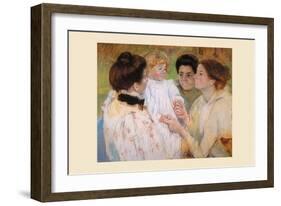 Women Admiring a Child-Mary Cassatt-Framed Art Print