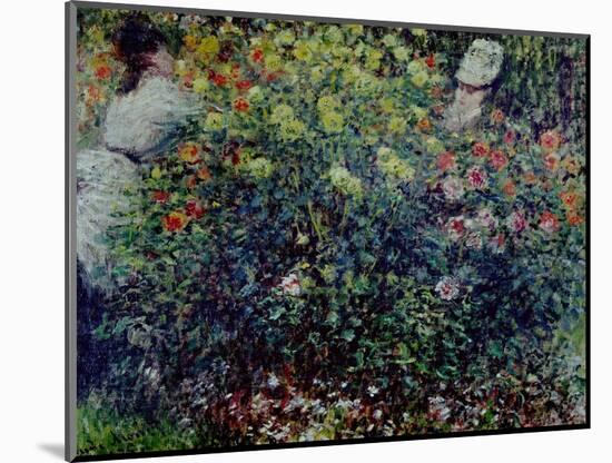 Women Amidst Flowers, 1875-Claude Monet-Mounted Giclee Print