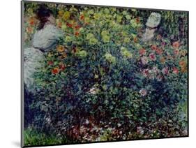 Women Amidst Flowers, 1875-Claude Monet-Mounted Giclee Print