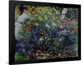 Women Amidst Flowers, 1875-Claude Monet-Framed Giclee Print