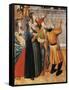 Women and Beggars in Street-Pedro Garcia De Benabarre-Framed Stretched Canvas