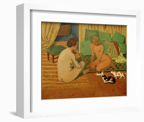 Women and Cats-Félix Vallotton-Framed Giclee Print