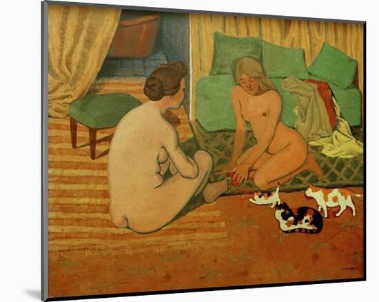 Women and Cats-Félix Vallotton-Mounted Giclee Print