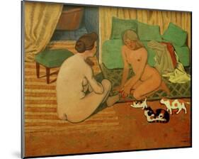 Women and Cats-Félix Vallotton-Mounted Giclee Print