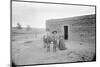 Women and Child Outside Ranch House-null-Mounted Photographic Print