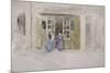 Women and Children at a Shop Door, c.1888-James Abbott McNeill Whistler-Mounted Giclee Print