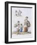 Women and Children Gleaning, Provincial Characters, 1802-William Henry Pyne-Framed Giclee Print