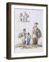 Women and Children Gleaning, Provincial Characters, 1802-William Henry Pyne-Framed Giclee Print