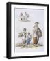 Women and Children Gleaning, Provincial Characters, 1802-William Henry Pyne-Framed Giclee Print