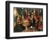 Women and Children in a Garden, 19th Century-null-Framed Giclee Print