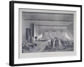 Women and Children in Bridewell's Hospital, London, 1808-John Hill-Framed Giclee Print