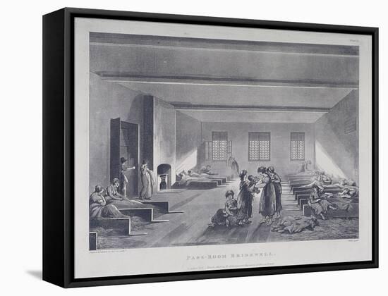 Women and Children in Bridewell's Hospital, London, 1808-John Hill-Framed Stretched Canvas