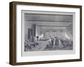Women and Children in Bridewell's Hospital, London, 1808-John Hill-Framed Giclee Print