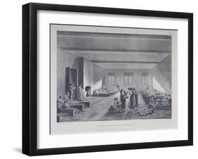 Women and Children in Bridewell's Hospital, London, 1808-John Hill-Framed Giclee Print