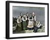 Women and Children in National Costume, Sognafjorden, Norway, C1890-L Boulanger-Framed Giclee Print