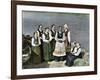 Women and Children in National Costume, Sognafjorden, Norway, C1890-L Boulanger-Framed Giclee Print