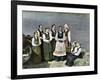 Women and Children in National Costume, Sognafjorden, Norway, C1890-L Boulanger-Framed Giclee Print