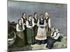 Women and Children in National Costume, Sognafjorden, Norway, C1890-L Boulanger-Mounted Giclee Print