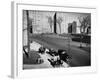 Women and Couples Walking Babies in Carriage in Parkchester Housing Development in the Bronx-Alfred Eisenstaedt-Framed Photographic Print