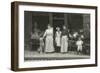 Women and Dogs Outside a Shop, France-null-Framed Photographic Print
