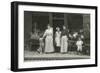 Women and Dogs Outside a Shop, France-null-Framed Photographic Print