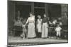 Women and Dogs Outside a Shop, France-null-Mounted Photographic Print