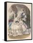 Women and Girl 1860-null-Framed Stretched Canvas