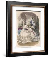 Women and Girl 1860-null-Framed Art Print