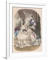 Women and Girl 1860-null-Framed Art Print